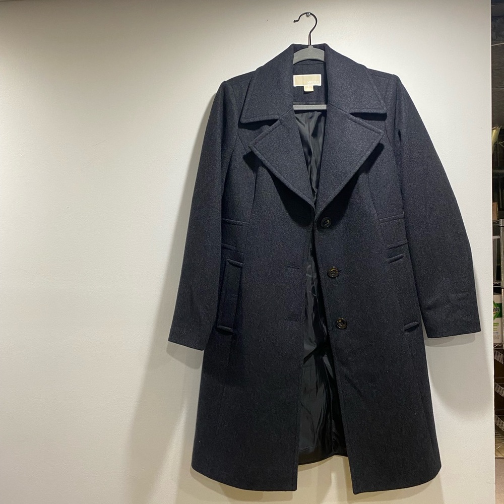 Michael Kors Dark Gray Trench Coat